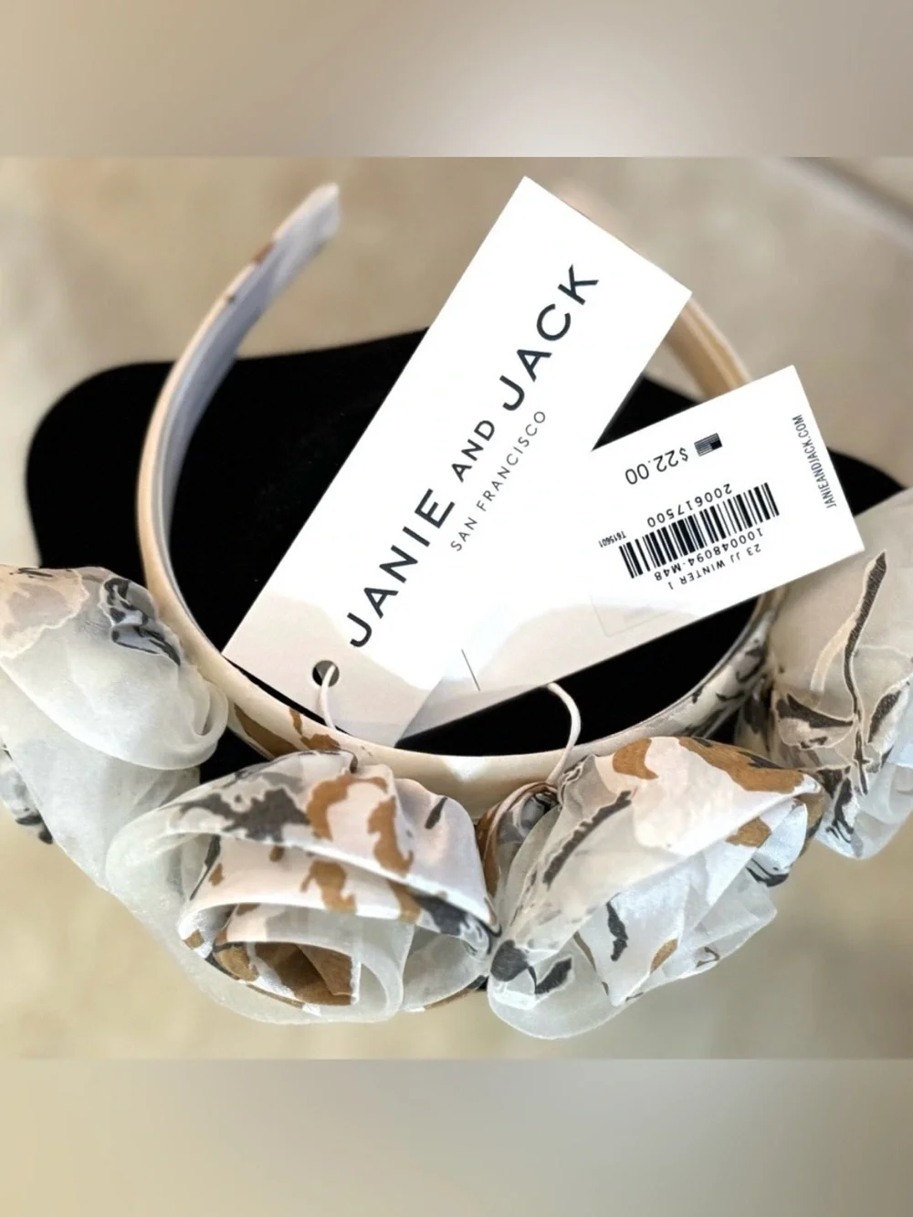 Janie and Jack floral headband